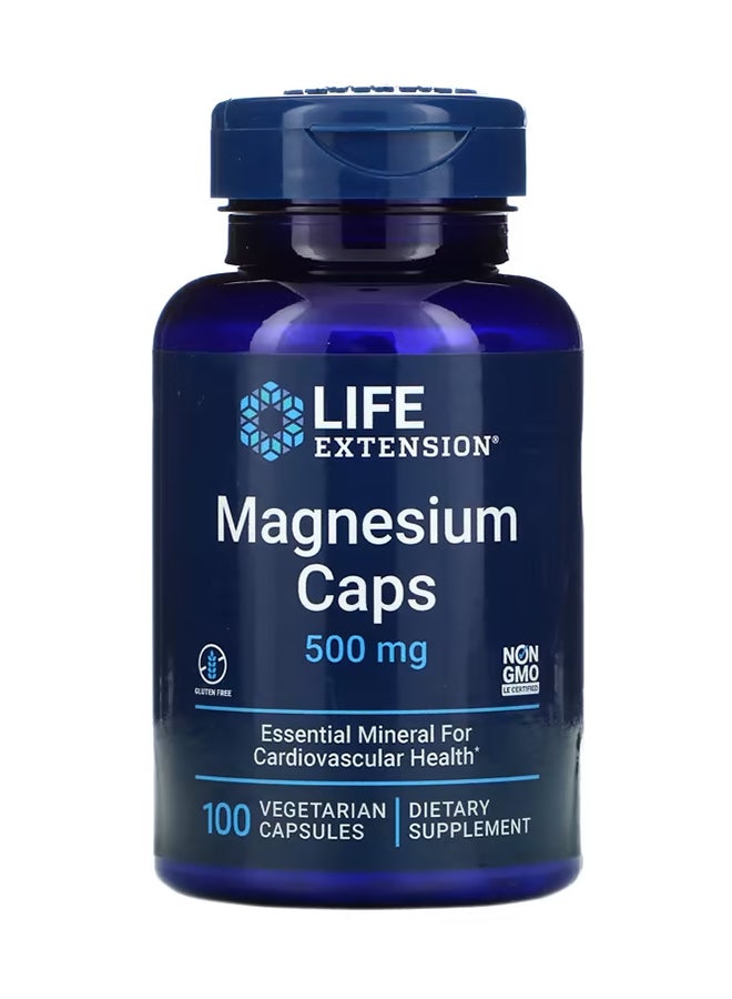 Magnesium Caps - 100 Vegetarian Capsules 500 Mg - v1676978899/N33791164A_1