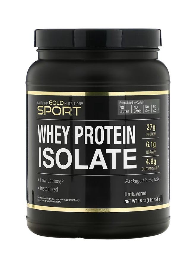California Gold Nutrition Sport Whey Protein Isolate  1 Lb, 16 Oz (454 G)  - Image 1