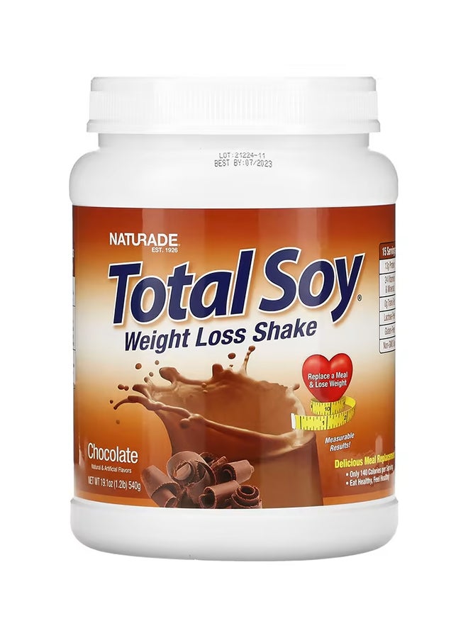 Naturade Total Soy Weight Loss Shake Diatery Supplement 1.2 Lb (540 G) - Image 1