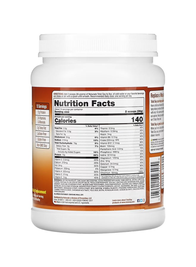 Naturade Total Soy Weight Loss Shake Diatery Supplement 1.2 Lb (540 G) - Image 2
