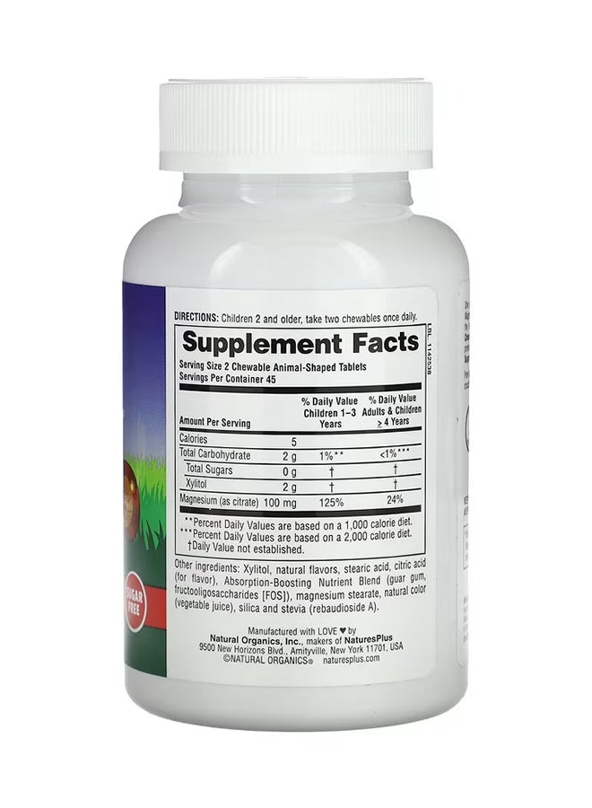 Natures Plus Mag Kidz Magnesium Chewable Supplement - 90 Tablets - Image 2
