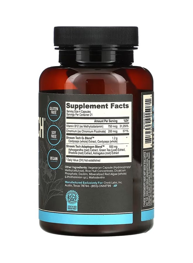 أونيت مُكمل غذائي شروم تك لزيادة الطاقة والقدرة على التحمل - 84 كبسولة - Image 2