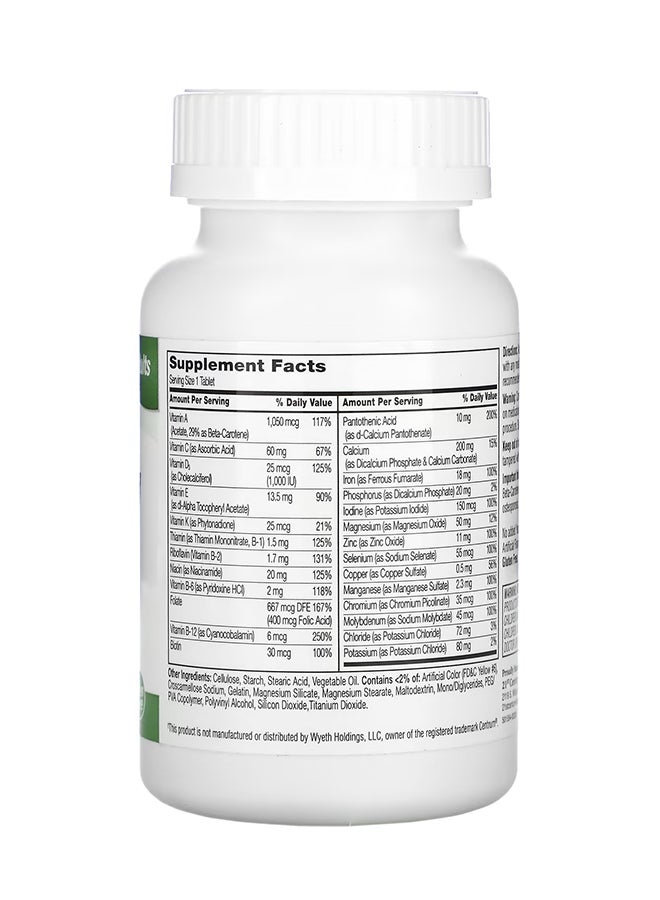 21st Century Sentry Multivitamin And Multimineral Supplement - 130 Tablets - Image 2