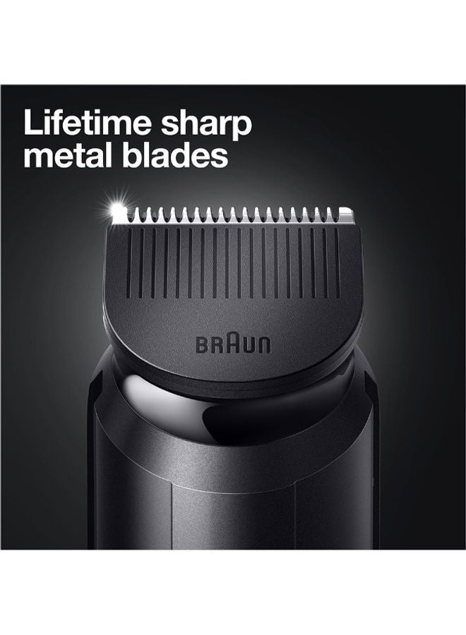 BRAUN Rechargeable Beard And Hair Trimmer With 20 Length Settings Black 13.7 x 5.7 x 20cm - Image 5