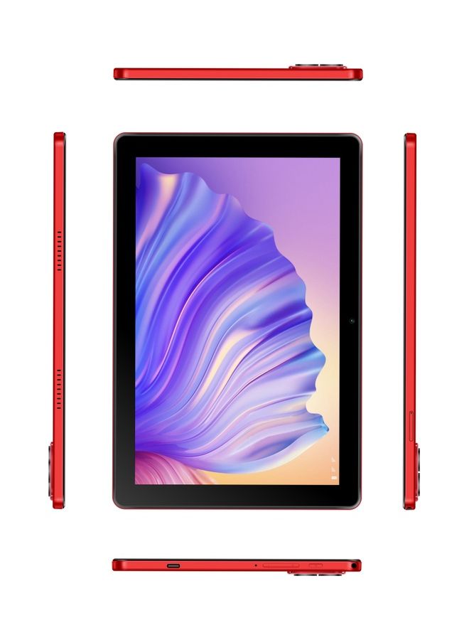 C idea 10" Smart Android Tablet PC WVGA IPS Display Face Unlock Kids Tab Red Dual SIM 5G LTE WiFi Zoom and Tiktok Supported With Bluetooth Keyboard and Magnetic Protective Case - Image 2