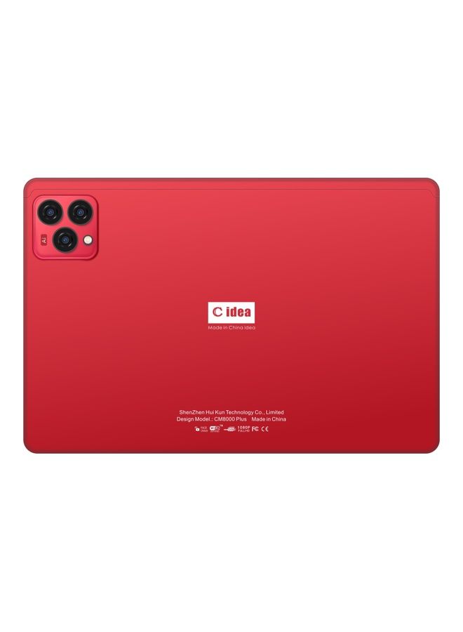 C idea 10" Smart Android Tablet PC WVGA IPS Display Face Unlock Kids Tab Red Dual SIM 5G LTE WiFi Zoom and Tiktok Supported With Bluetooth Keyboard and Magnetic Protective Case - Image 3