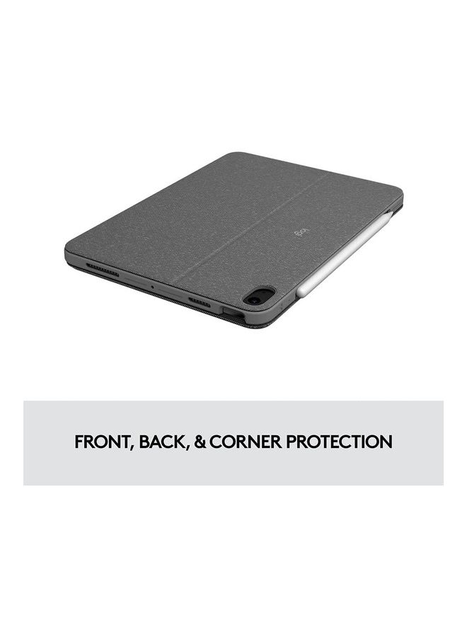 Logitech Combo Touch iPad Pro 12.9-inch (5th, 6th gen - 2021, 2022) Keyboard Case - Detachable Backlit Keyboard with Kickstand, Click-Anywhere Trackpad, Smart Connector -UK english - Grey  - Image 3