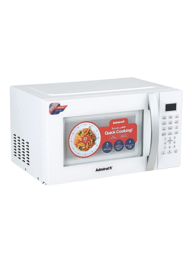 أدميرال Microwave Oven 1 Year Warranty 2022 Year Model 23 L 800 W ADMW23WSWP White  - Image 3