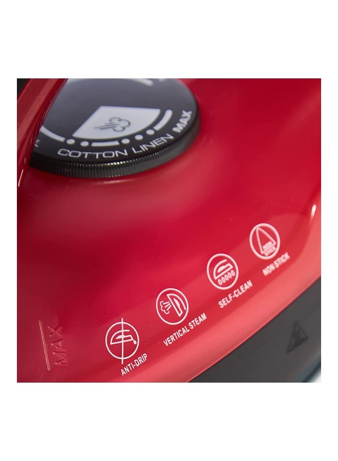 Admiral Iron  Steam rate: 30g/min 220-240V50-60Hz 2200-2400/ GS Mechanical Temperature control (1 Year Warranty)2022 Year Model 320.0 ml 2400.0 W ADSI2400P Black & Red  - Image 2
