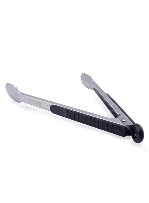 12 Stainless Steel Food Tong With Tpr Handle Multi Color 33 X 3.6 Cm