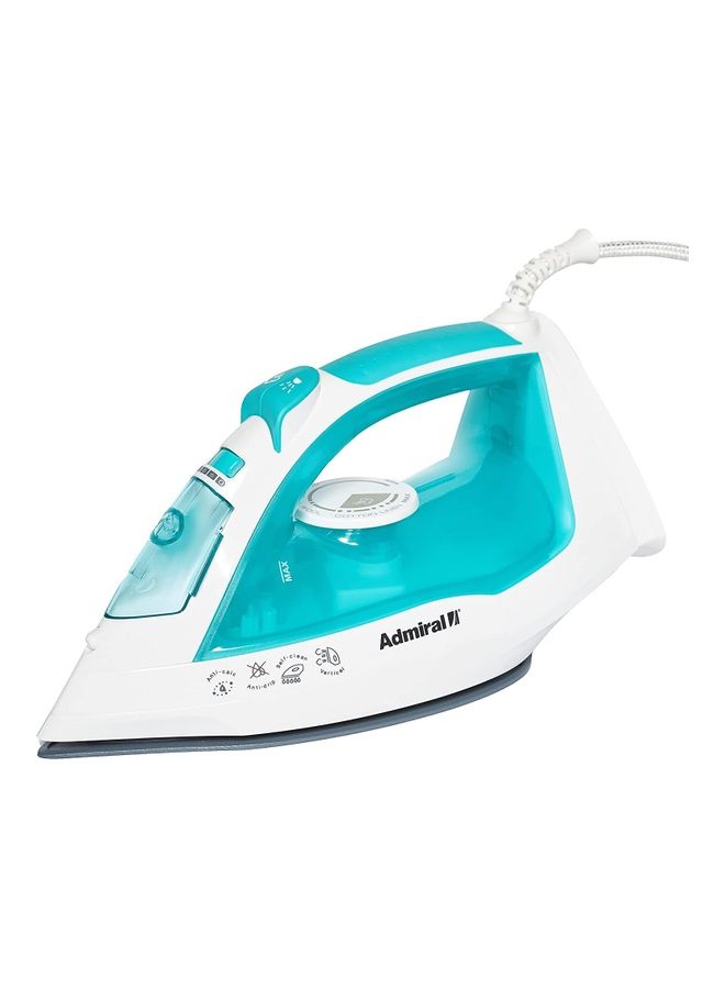 Iron  220-240V/ 50-60Hz/Automatic cleaning function ceramic soleplate with auto off function (1 Year Warranty) 2022 Year Model 300.0 ml 2200.0 W ADSI2200B Blue & White