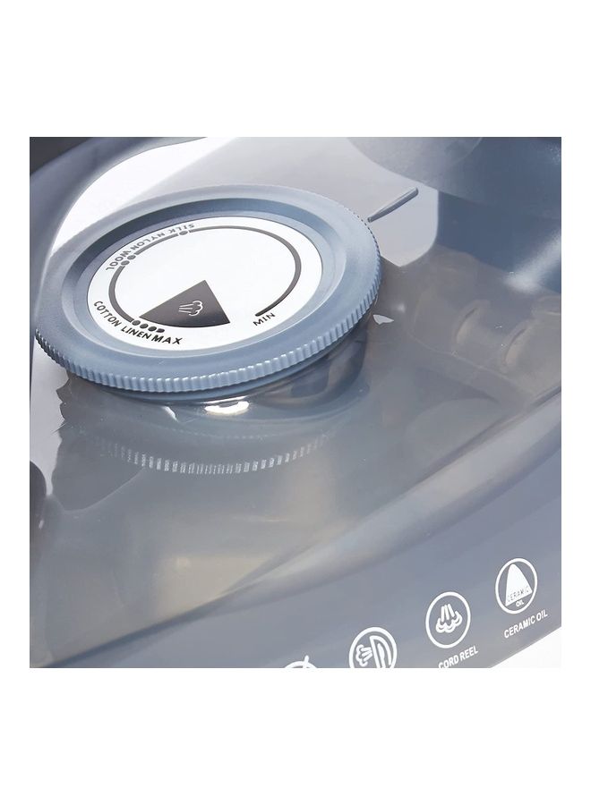 Admiral Iron Steam rate: 40g/min 220-240V50-60Hz Mechanical Temperature control (1 Year Warranty) 2022 Year Model 350.0 ml 2800.0 W ADSI2800R Black & White  - Image 2