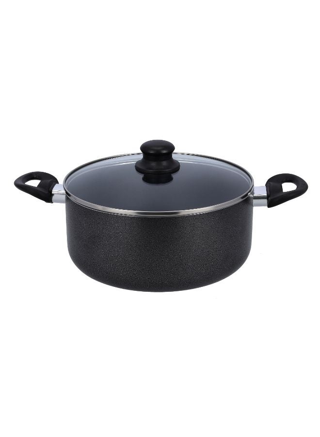 Royalford - 7-Piece Aluminium Marble Coated Cookware Set Black 24x11cm - Image 1
