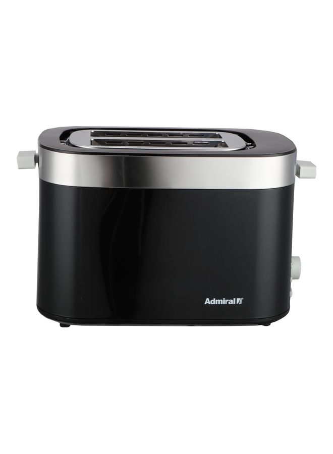 أدميرال Toaster 2 Slice Browning Knob With 7 Degrees 3 Buttons With Cancel Reheat & Defrost Function Auto-Centering Anti Jam Function 220-240V 60Hz 850.0 W ADBK2TBSS Black - Image 1