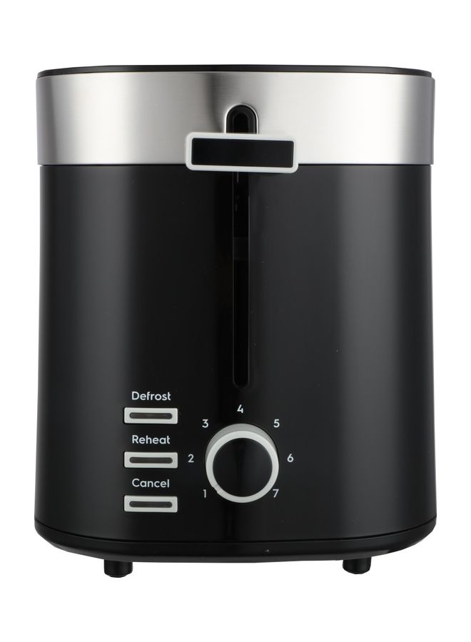 أدميرال Toaster 2 Slice Browning Knob With 7 Degrees 3 Buttons With Cancel Reheat & Defrost Function Auto-Centering Anti Jam Function 220-240V 60Hz 850.0 W ADBK2TBSS Black - Image 3