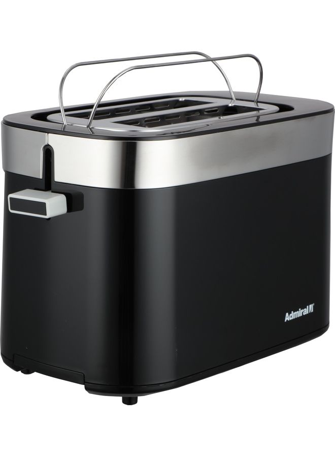 أدميرال Toaster 2 Slice Browning Knob With 7 Degrees 3 Buttons With Cancel Reheat & Defrost Function Auto-Centering Anti Jam Function 220-240V 60Hz 850.0 W ADBK2TBSS Black - Image 5