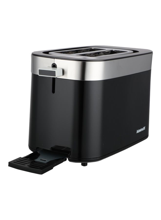 أدميرال Toaster 2 Slice Browning Knob With 7 Degrees 3 Buttons With Cancel Reheat & Defrost Function Auto-Centering Anti Jam Function 220-240V 60Hz 850.0 W ADBK2TBSS Black - Image 4
