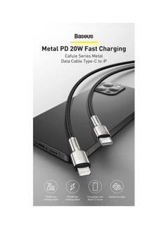 USB C to Lightning Braided Nylon Fast Charging Data Transfer Cable 20W Power Delivery for iPhone 14/ 14 Pro Max/ 13 Pro/13 Pro Max/13/13 mini/ iPad 9/ 12 mini/12/12 Pro and All Lightning Series Black/Silver - v1676984589/N53386382A_9