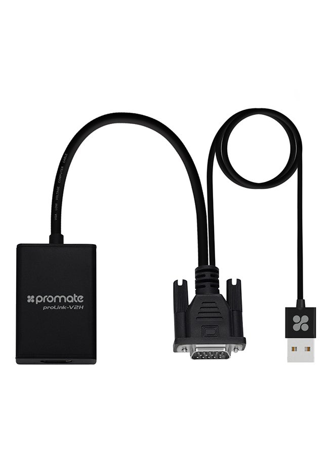 طقم محول بمنفذ VGA إلى منفذ HDMI مع دعم صوتي أسود - v1676985611/N11412643A_1