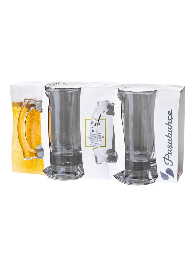 Pasabahce - Set Of 2 Large Size Turkish Glass Cups For Multiple Use Clear 300ml - Image 1