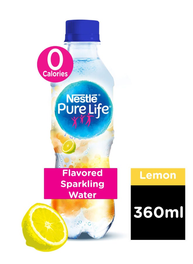 Nestle - Nestlé Pure Fizz Flavored Sparkling Water-Lemon - 12 Bottles 0.36Liters - Image 1