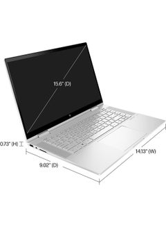 HP Envy x360 Convertible 2-In-1 (Upgraded Version) Laptop With 15.6-Inch Display, Core i5-1135G7 Processor/16GB RAM/512GB SSD/Intel's Iris Xe Graphics English/Arabic Silver  - Image 3