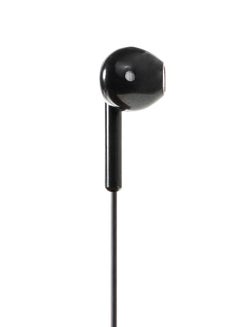 E-Train Stereo Wired In-Ear Earphones With Mic Black  - Image 2