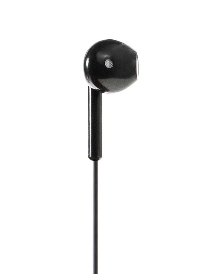 E-Train Stereo Wired In-Ear Earphones With Mic Black  - Image 2