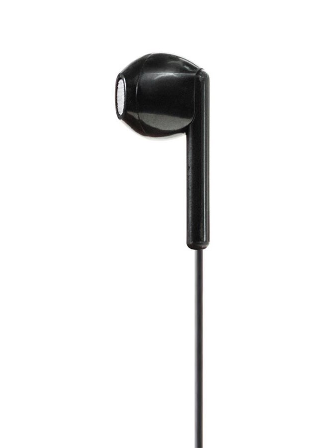 E-Train Stereo Wired In-Ear Earphones With Mic Black  - Image 3