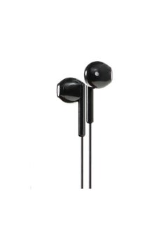 E-Train Stereo Wired In-Ear Earphones With Mic Black  - Image 5