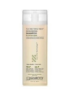 Giovanni Tea Tree Triple Teat Invigorating Shampoo For All Hair Types 250ml  - Image 1