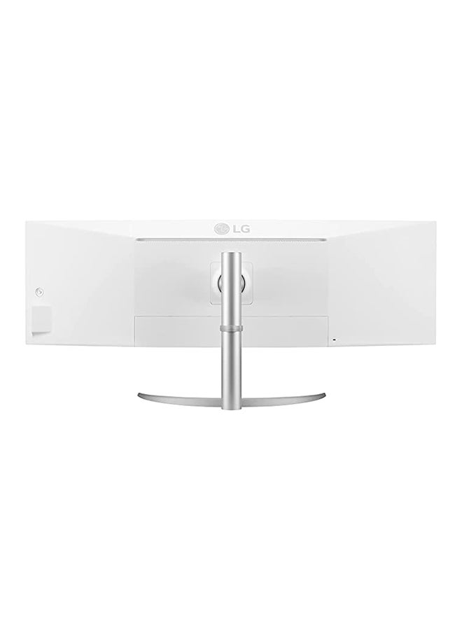 LG - 49" Inch 32:9 Curved UltraWide Dual QHD 144Hz Nano IPS Curved Monitor With HDMI 2.1, USB Type-C(90W) Tilt/Height/Swivel Adjustable - 49WQ95C-W | White - Image 1