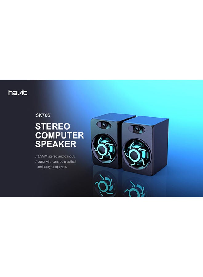 havit - Hifi Lampe Lautsprecher Usb Pc Gaming Led Lights Bass Speaker Audio With Amplifier - Image 1