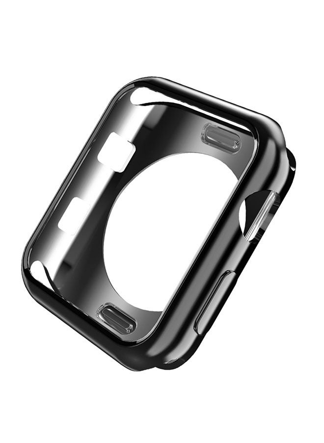 غطاء من السيليكون لساعة آبل مقاس 42 ملليمتر أسود - Image 2