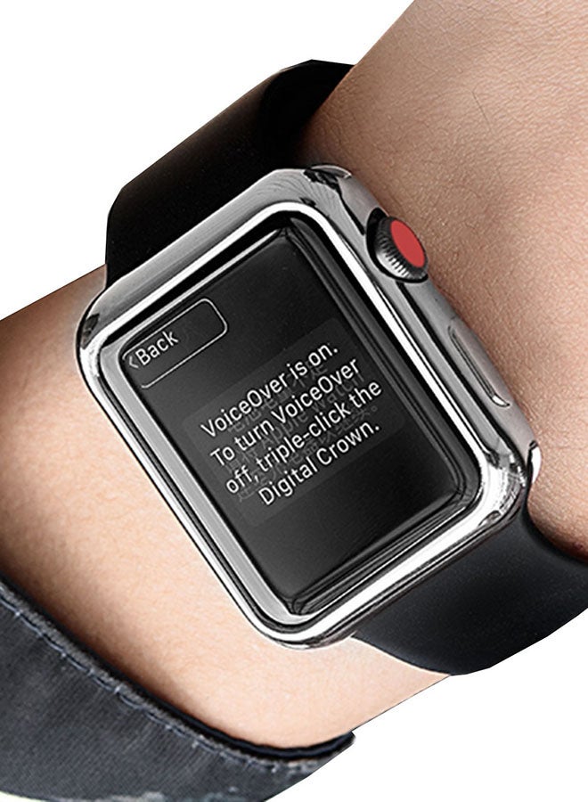 غطاء من السيليكون لساعة آبل مقاس 42 ملليمتر أسود - Image 3