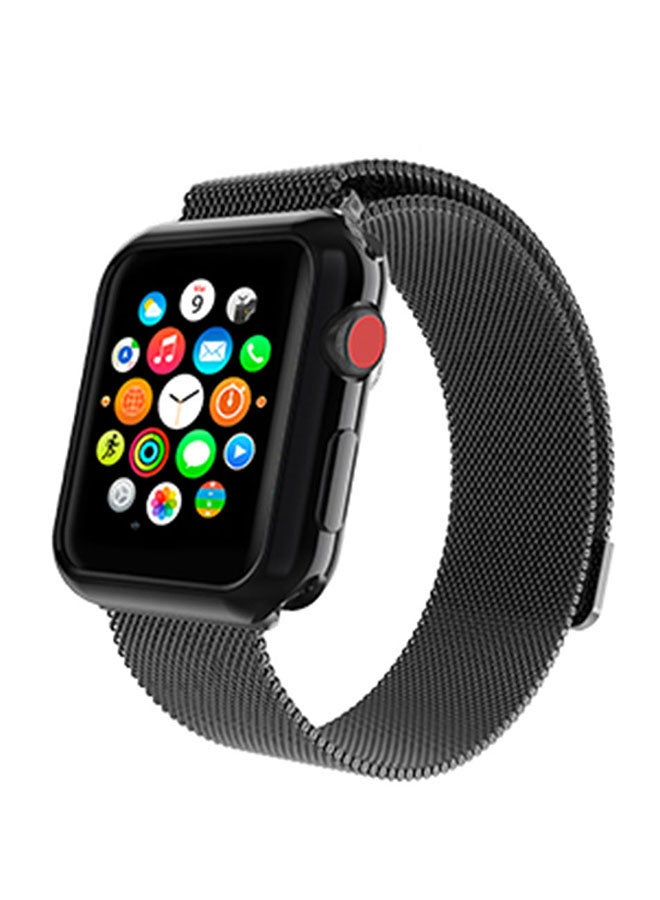 غطاء من السيليكون لساعة آبل مقاس 42 ملليمتر أسود - Image 5