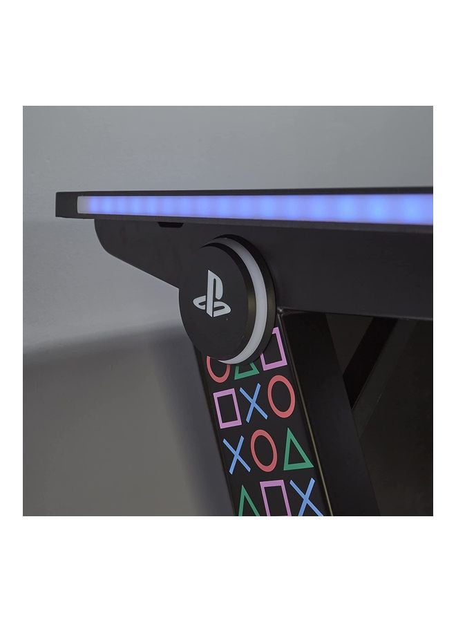 X Rocker - Xrocker Official Playstation Gaming Desk Led Lights Pc Office Workstation Borealis Rgb - Image 1