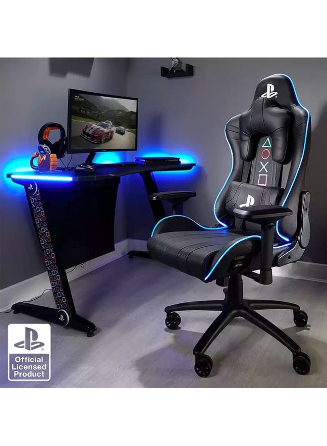 X Rocker - Xrocker Official Playstation Gaming Desk Led Lights Pc Office Workstation Borealis Rgb - Image 1