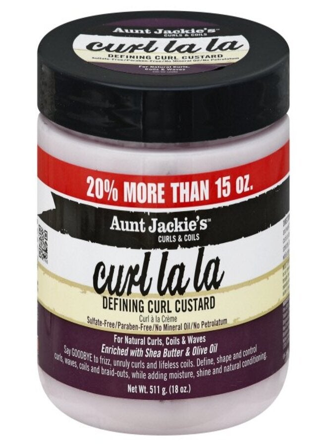 Aunt Jackie's - Curl La La Defining Curl Custard Multicolour 511grams - Image 1