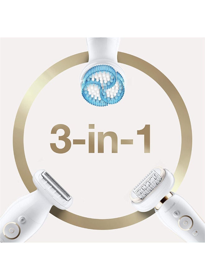 BRAUN Silk-epil 9 Flex SES 9010 3D Beauty Set White  - Image 3