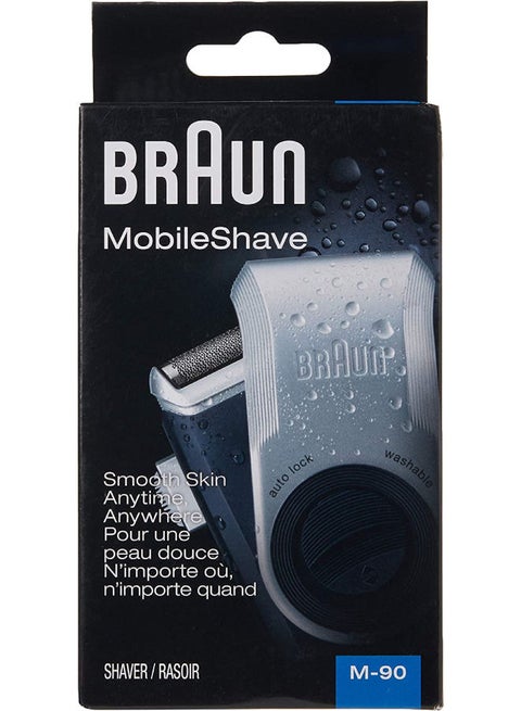Electric Razor For Men, M90 Mobile Electric Shaver, Precision Trimmer, Washable Silver