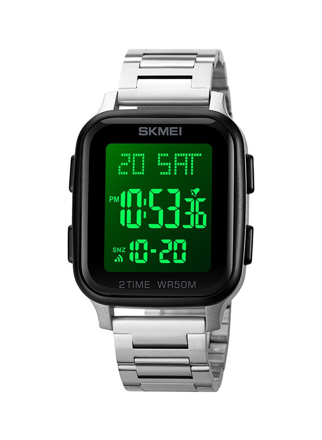 Men's Fashion Outdoor Sports  Multifunction Alarm 5Bar Waterproof Digital Watch  1859