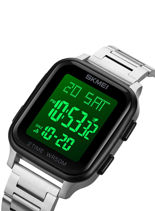 Men's Fashion Outdoor Sports  Multifunction Alarm 5Bar Waterproof Digital Watch  1859