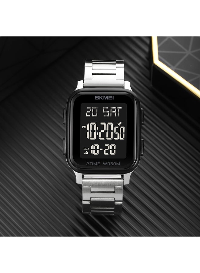 Men's Fashion Outdoor Sports  Multifunction Alarm 5Bar Waterproof Digital Watch  1859