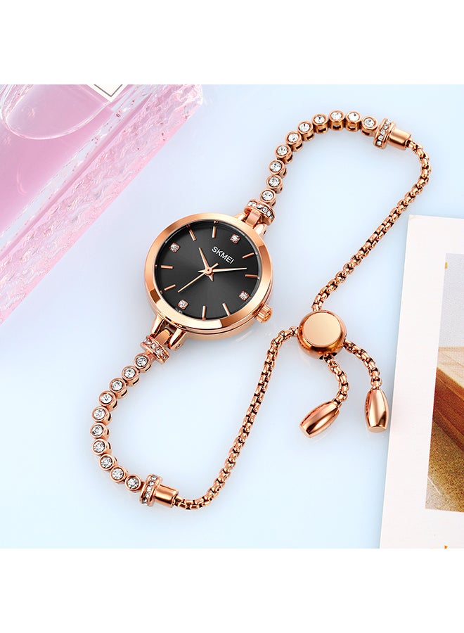 سكمي ساعة كوارتز للسيدات من البلاستيك المقاوم للماء ذات علامة تجارية فاخرة وبسيطة للسيدات 1854 للنساء - Image 3