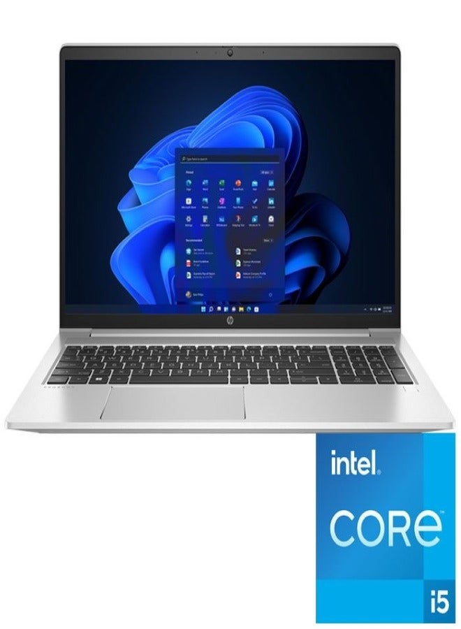 HP HP Probook 450 G9 - Intel Core i5-1235U - 8GB - 512GB SSD - NVIDIA GeForce MX570 2GB - 15.6" FHD English/Arabic Silver Aluminum - Image 1