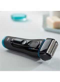 BRAUN Series 5 5140s Men’s Electric Foil Shaver, Wet & Dry, Pop Up Precision Trimmer Black/Blue  - Image 3