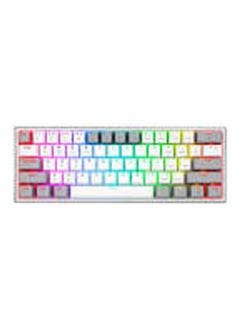 REDRAGON K616 Fizz Pro RGB 60% Gaming Wireless & Bluetooth Mechanical Keyboard - Red Switches - 3 Connection Modes (Wired, Wireless 2.4Ghz and Bluetooth) (White Grey)  - Image 3