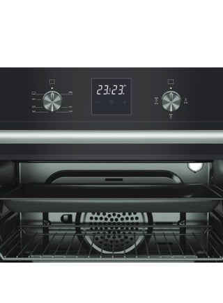 60 cm Gas Oven + Fan, Elegant Black Glass Design, Automatic Ignition, Auto Cooling Fan, Touch Digital Reminder, Thermostatic Control with FFD, Convenient Detachable Side Wire Racks, Inox Capped Knobs, Aluminium Handle, Enamelled Cavity NBI63020 Black - v1677131568/N53332593A_1