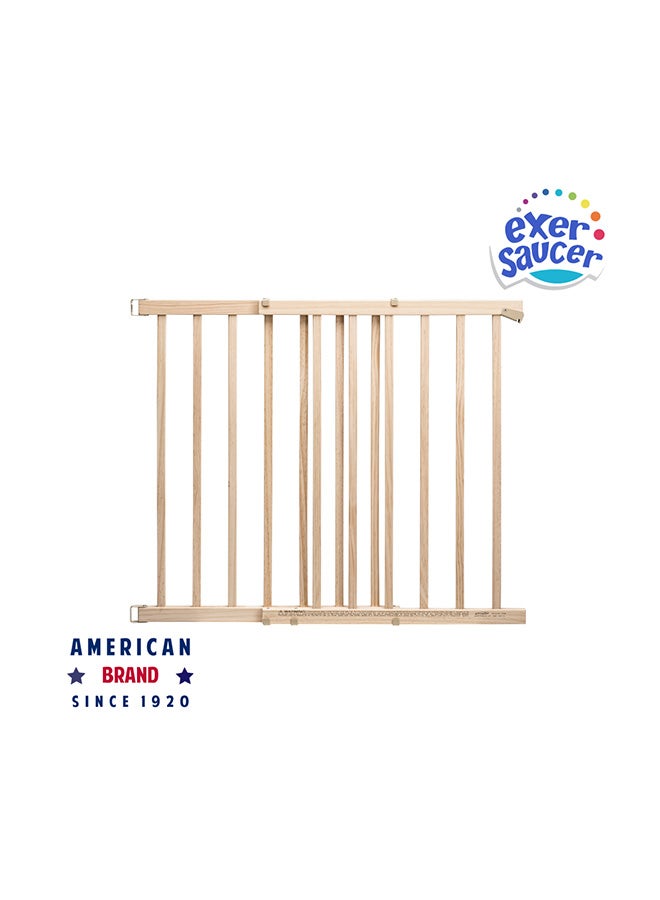 evenflo - Top Of Stairs Walk Thru Gate, Wood - Image 1